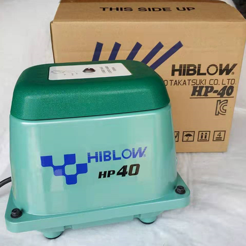 日本进口HIBLOW海宝绿龟气泵鱼缸鱼池氧气泵增氧泵HP20 80 200 - 图0