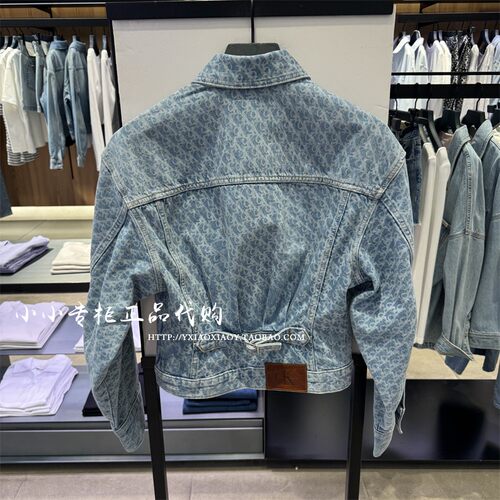 CK Jeans专柜正品 2025早秋新款女士复古满印纯棉牛仔外套47C782G - 图1