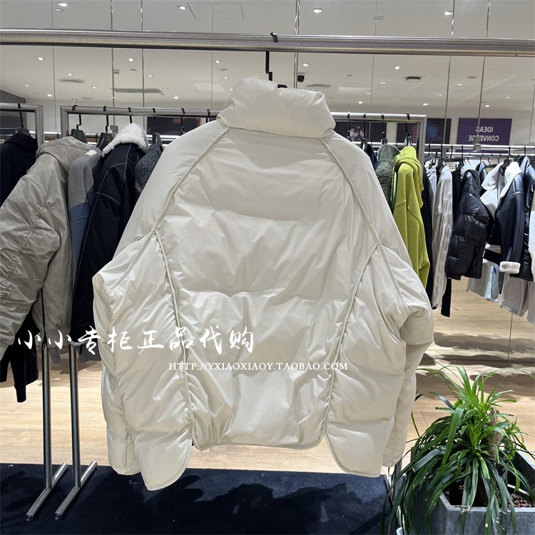 INXX专柜正品 2023冬款TOFOURTH男女拼接宽松羽绒服 TFD415B406 - 图1
