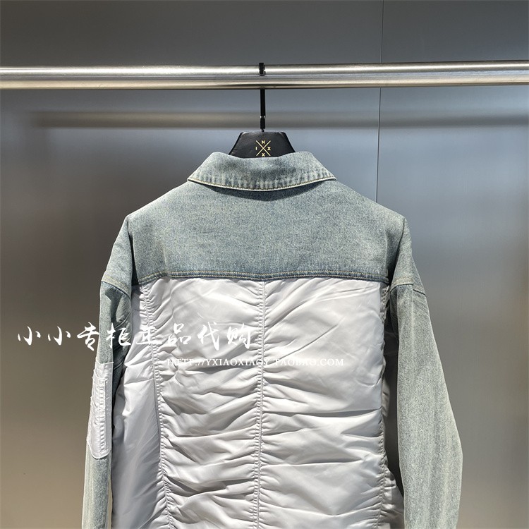 INXX TOFOURTH专柜正品 2023冬款男女拼接加棉牛仔外套TFD4149101 - 图1