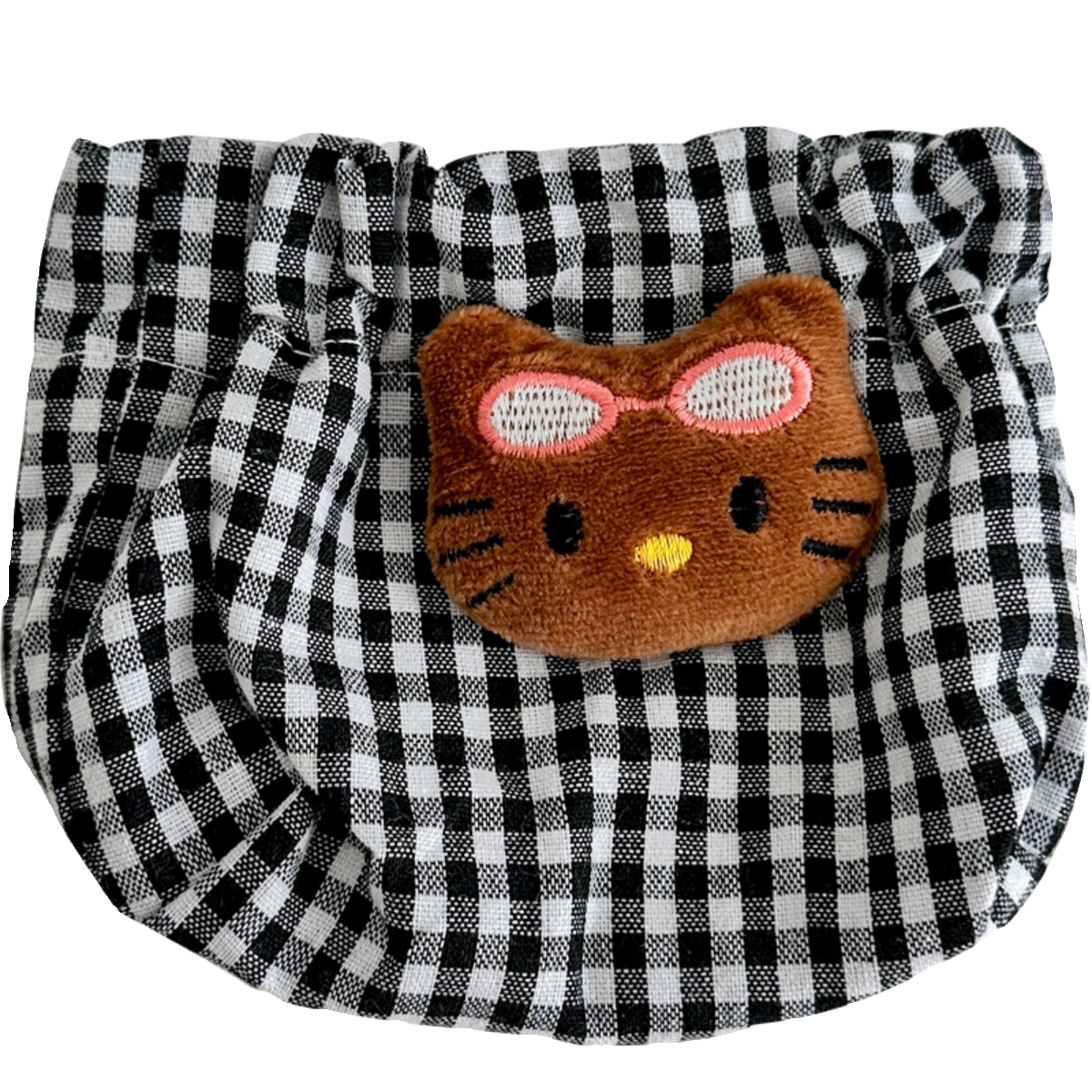 ins少女心格子包磁吸自动闭合零钱包卡通KT卡包收纳包含内衬儿童,淘宝优惠券,粉丝福利购,淘宝优惠卷