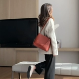 Красная сумка через плечо для невесты, из натуральной кожи, коллекция 2023