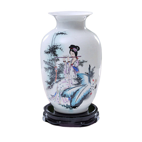 景德镇陶瓷花瓶 养花插花简约家居饰品摆件 放客厅餐厅博古摆设品 - 图3