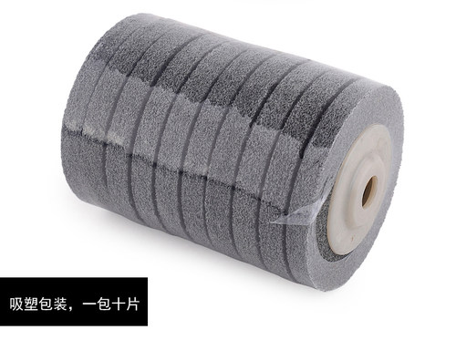 白鸽牌角向尼龙轮纤维抛光轮不织布研磨轮不锈钢抛光片磨片100*16 - 图2