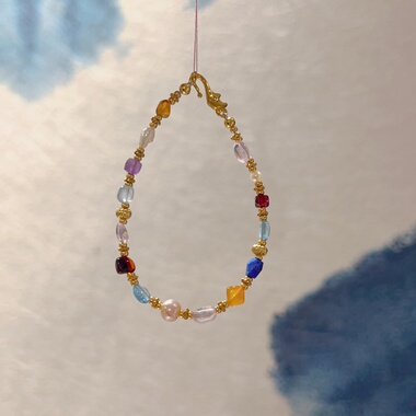 天然多宝水晶手链女款小众设计感