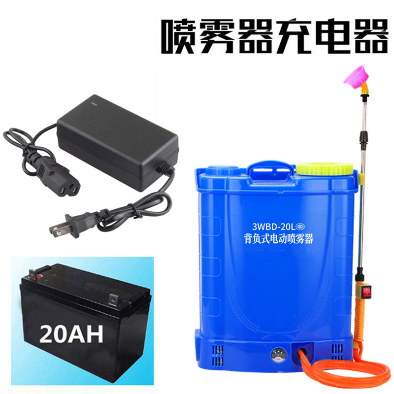 电动喷雾器12V通用充电器12V12ah铅酸蓄电瓶12V8ah锂电池充电器 - 图2