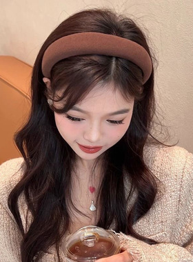 发箍女2025新款高级感洋气时尚发卡高颅顶压发洗脸头箍百搭发饰品
