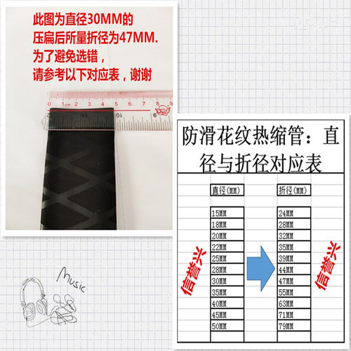 鱼竿热收缩套管手把套防滑套管菜刀羽毛球拍弹弓车把手套管 - 图0
