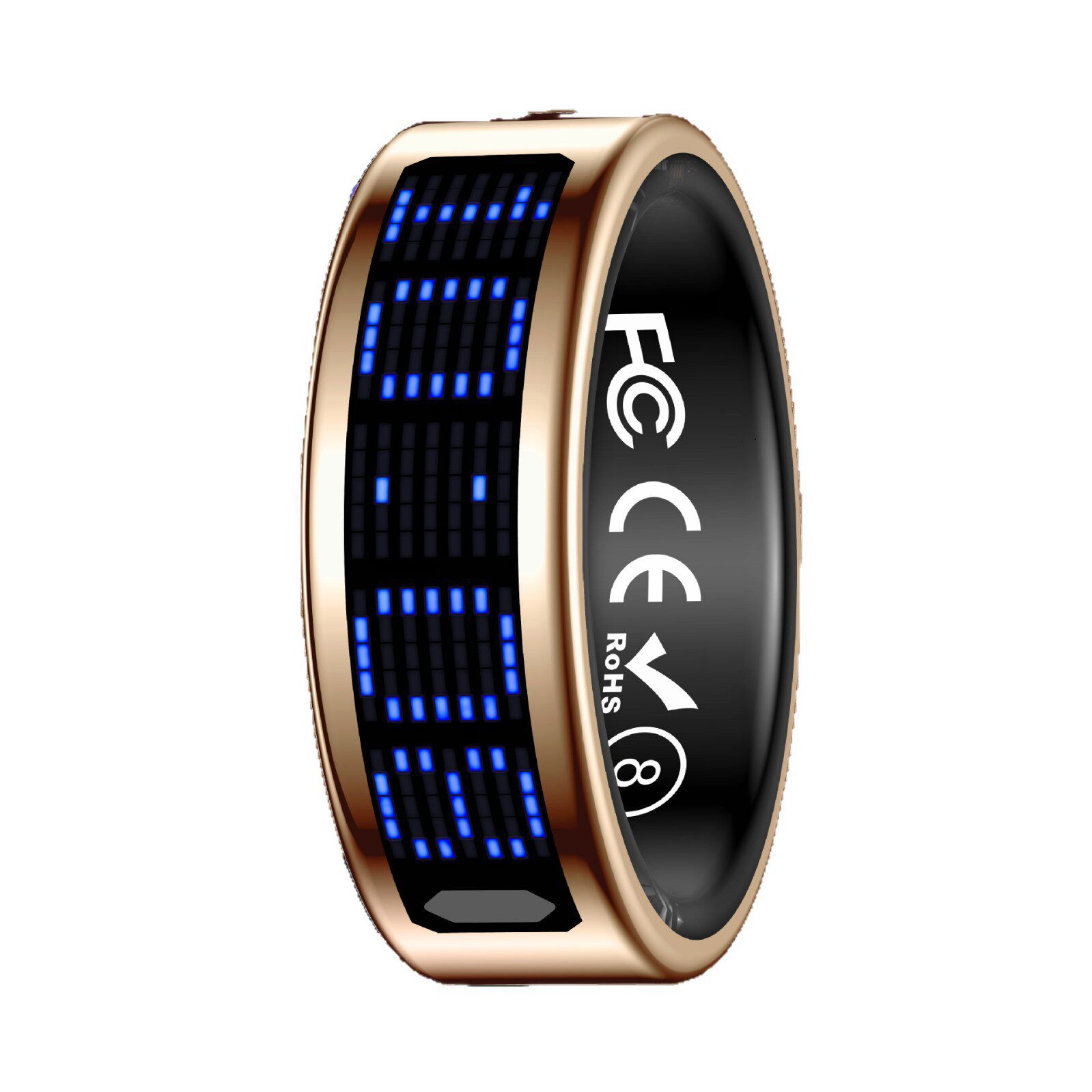 Cross-border new smart ring with display, touch page turning, pedometer, heart rate, blood oxygen, sleep and sports smart ring