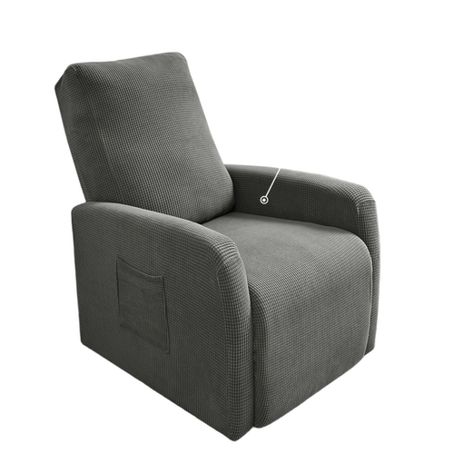 弹力窄背小芝华士电动功能沙发套美容躺椅套网咖休闲单人椅套罩 - 图0