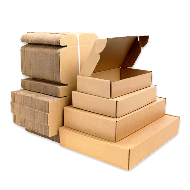 飞机盒快递盒长方形特硬加厚包装盒大号服装纸盒纸箱支持定制印刷-图3