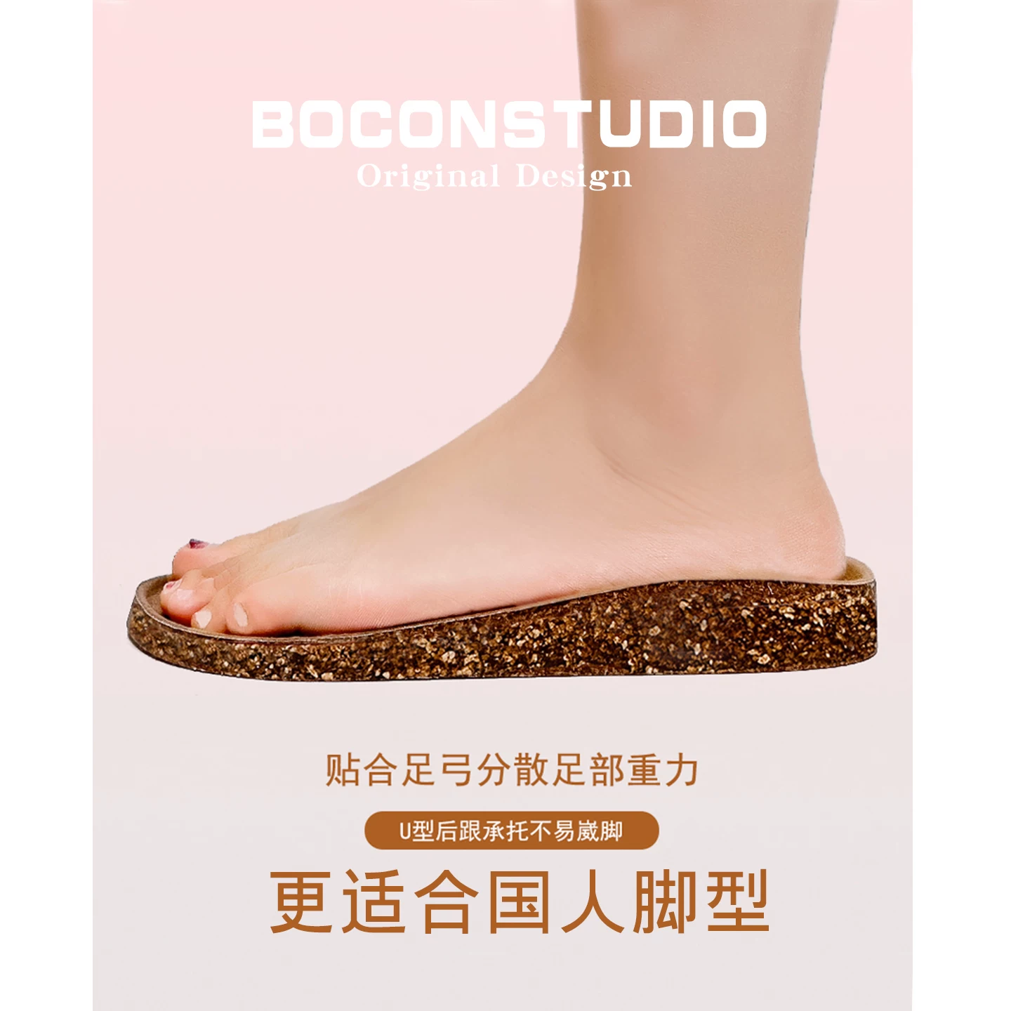 [Готовые запасы по цене 78] Кожаные ботинки Birkenstock для женщин с поддержкой свода для весны и осени, цилиндрическая пробка Birkenstock полуугги для мужчин