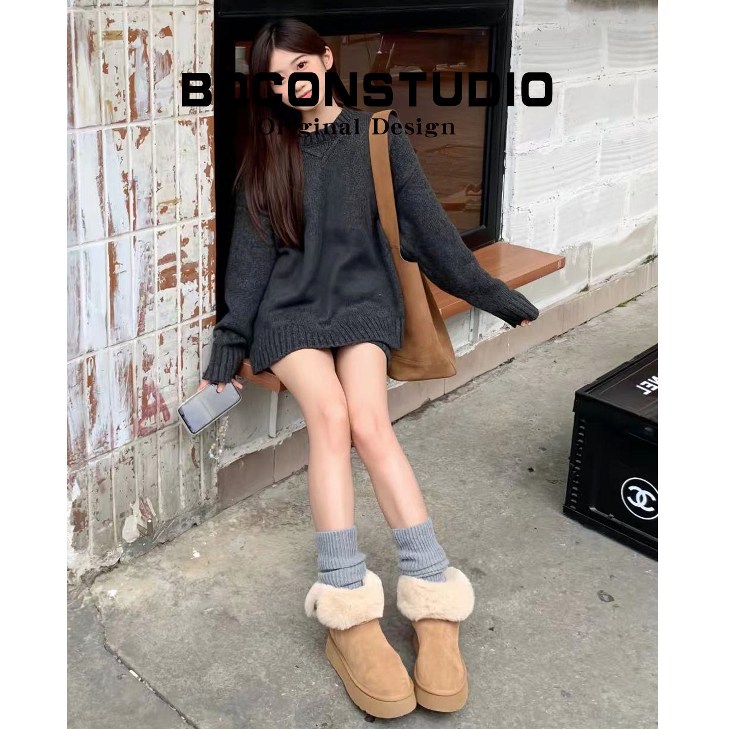 保暖雪地靴女加绒毛毛2025新款冬季东北雪地棉鞋中筒厚底长筒靴子 - 图0