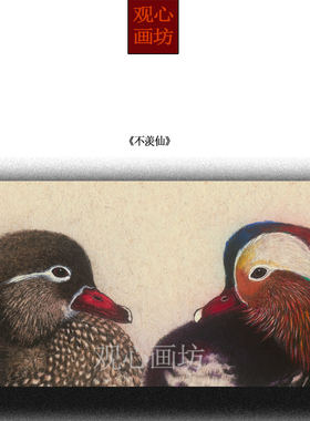 原创不羡仙花鸟鸳鸯荷花装饰画