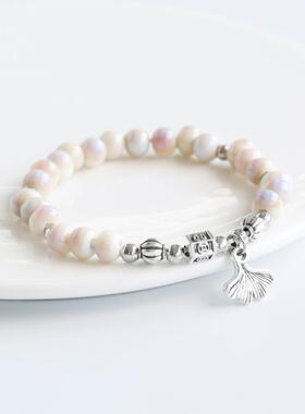 国风新中式民族风陶瓷手串景德镇瓷珠串珠编织手链夜市货源手饰女