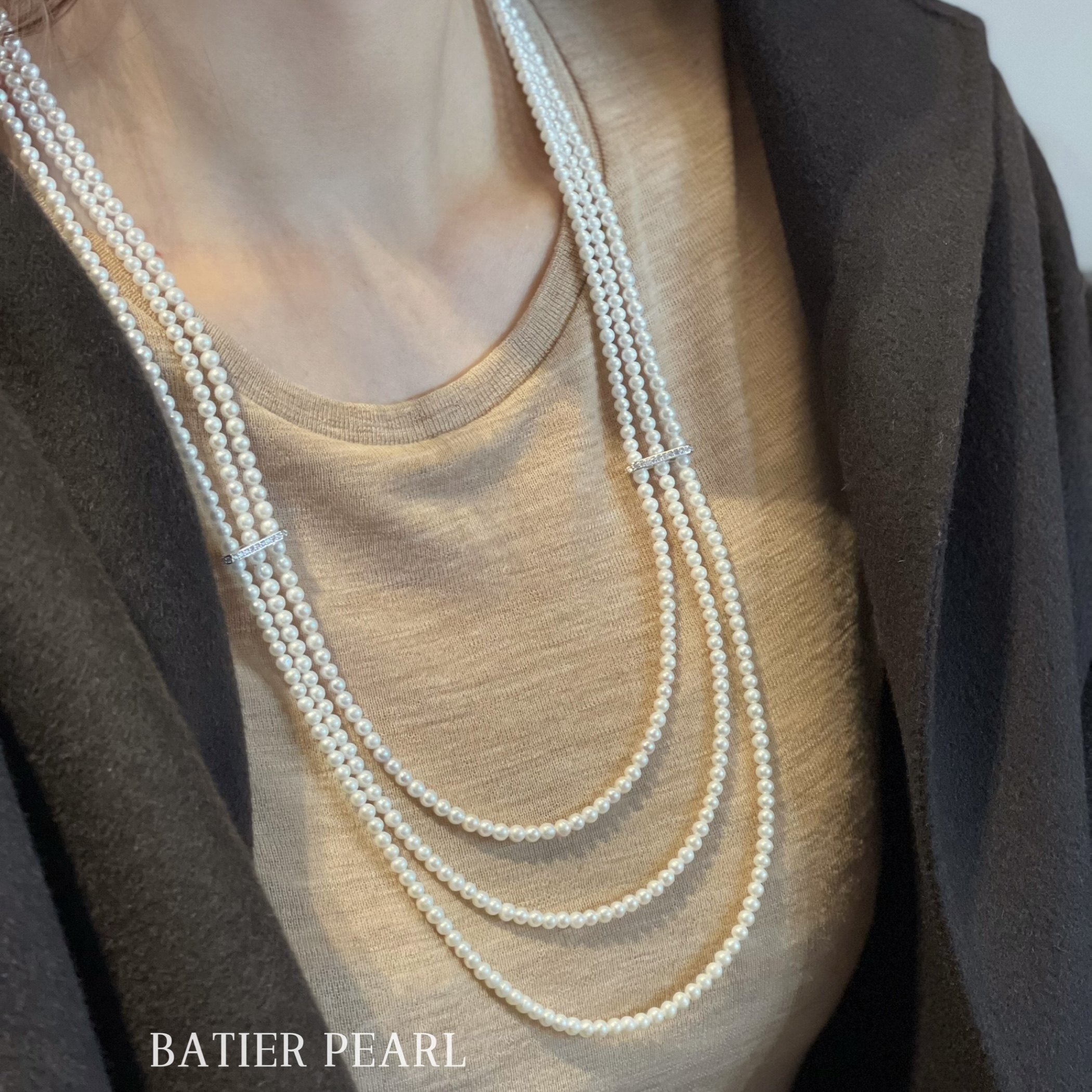 芭家珠宝 复古老钱 秋冬第一条毛衣链天然淡水baby珍珠三层长项链,淘宝优惠券,粉丝福利购,淘宝优惠卷