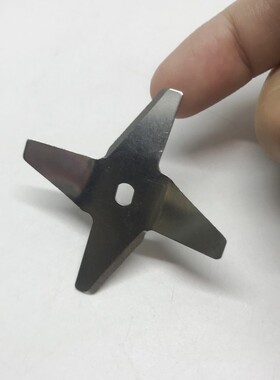 豆浆机电机刀片配件 豆浆机适用刀头四叶圆型马达适用刀片 椭圆孔