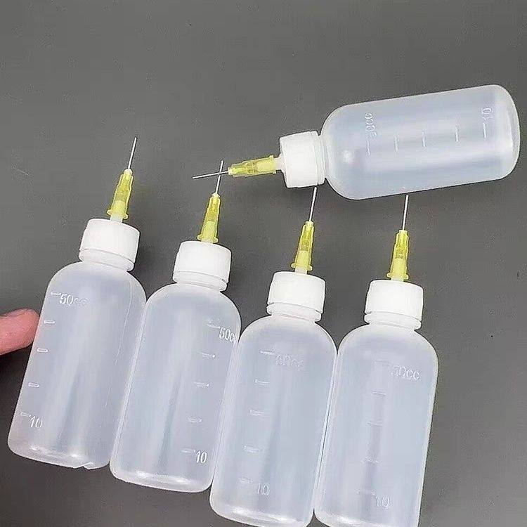 点胶瓶 塑料瓶胶壶 小油壶50ML带针头松香酒精瓶针嘴胶水瓶空瓶子,淘宝优惠券,粉丝福利购,淘宝优惠卷