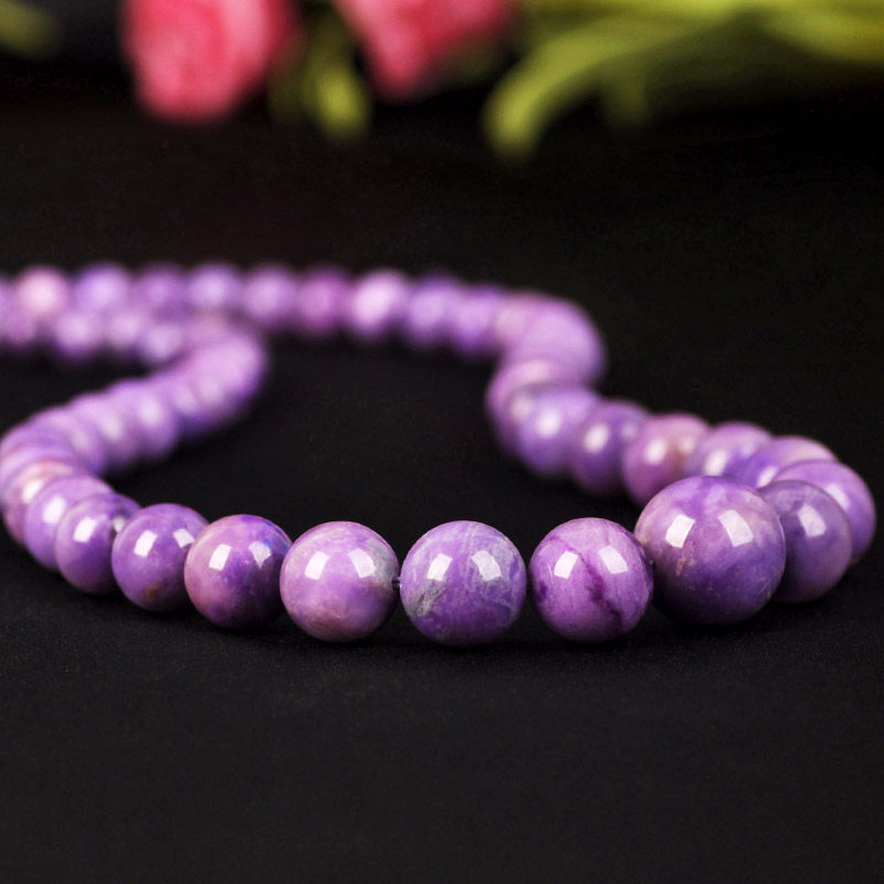 露西奇舒俱来女樱花紫苏纪石塔链 露西奇项链