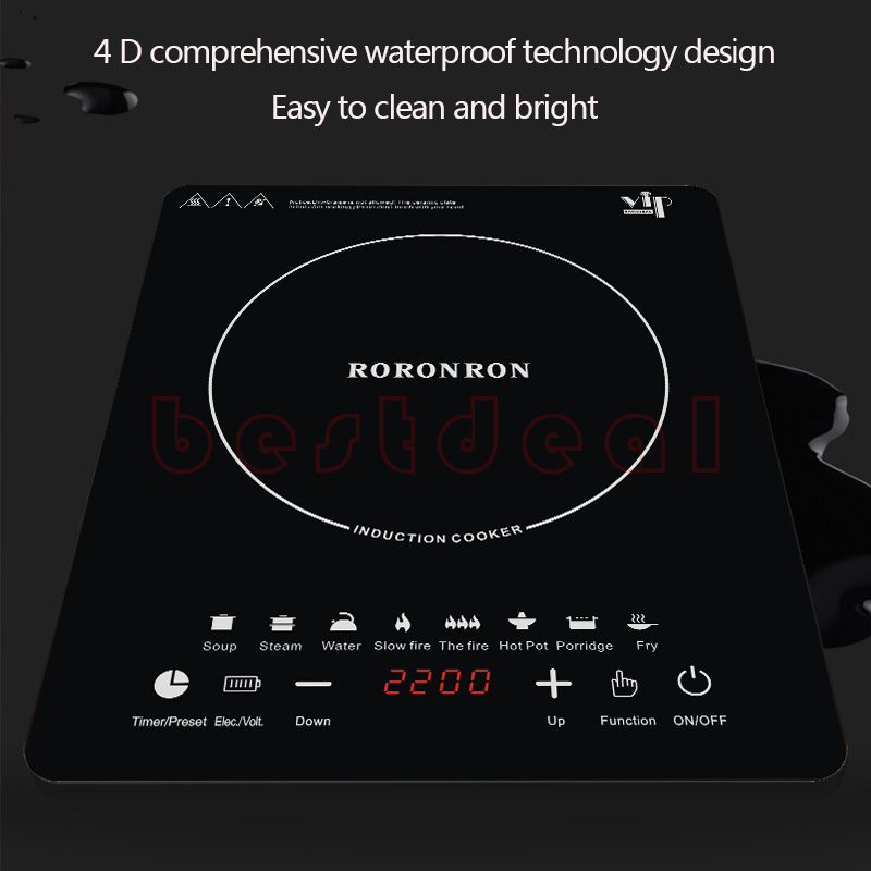 English induction cooker Sensor Touch Portable Cooktop 2200W-图2