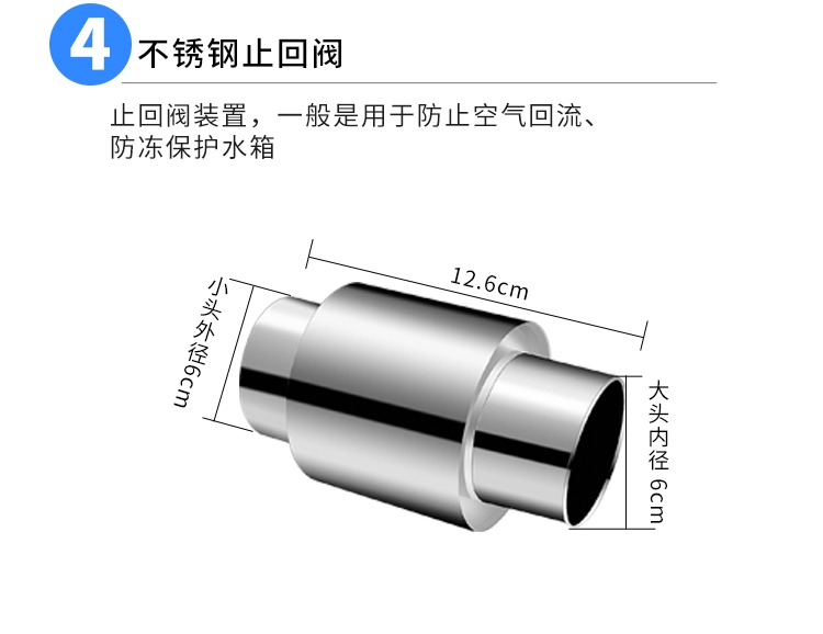 燃气热水器排烟管50/60口径不锈钢排风管强排式排气管加长管配件 - 图0