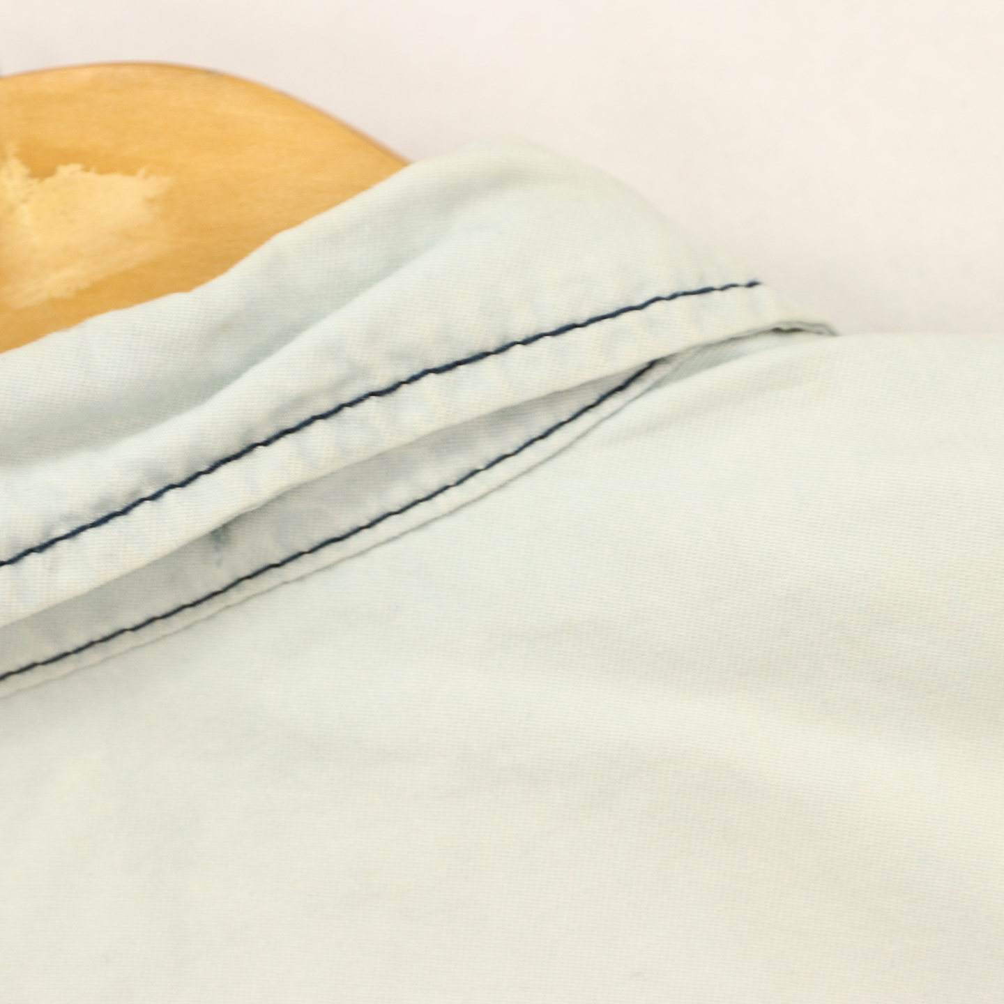 B春秋款童装 中大童黑线单口袋长袖纯棉衬衫 D1c - 图1