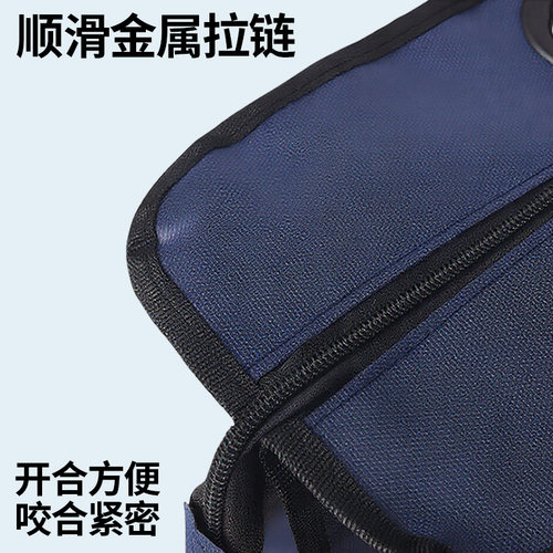 A4文件袋帆布多层公文包男女办公档案袋牛津布礼品手拎收纳资料袋 - 图2