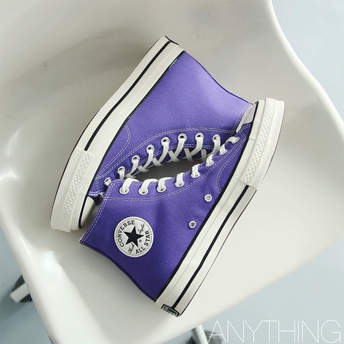Converse, samsung, сиреневые тканевые конверсы подходит для мужчин и женщин