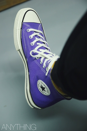 Converse, samsung, сиреневые тканевые конверсы подходит для мужчин и женщин