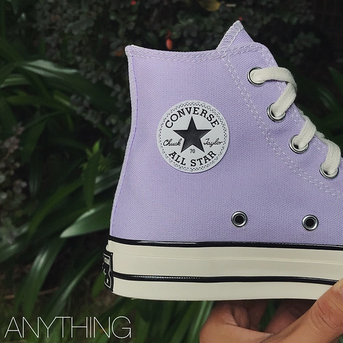 CONVERSE Высокие туфли Converse 1970-х годов из парусины таро-фиолетового сиреневого цвета Faye Wong в том же стиле 167862C