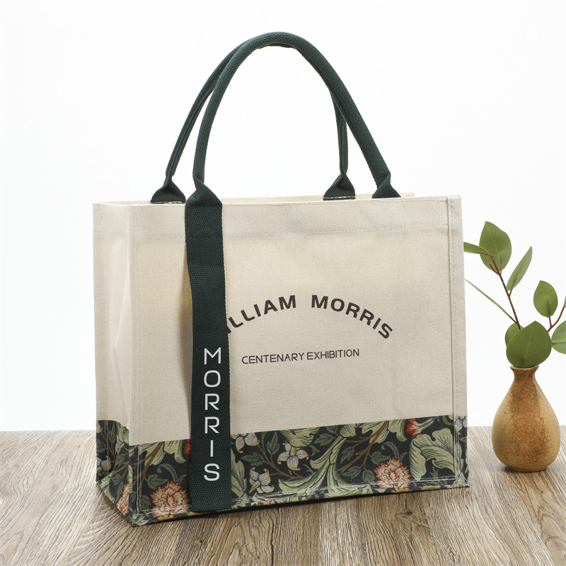 帆布袋厂家莫里斯飘带帆布托特女包大容量覆膜企业logo帆布包定制,淘宝优惠券,粉丝福利购,淘宝优惠卷