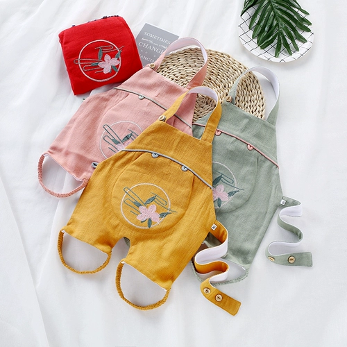 Летнее тонкое детское бархатное натуральное дудоу, съёмный хлопковый бандаж пупочный