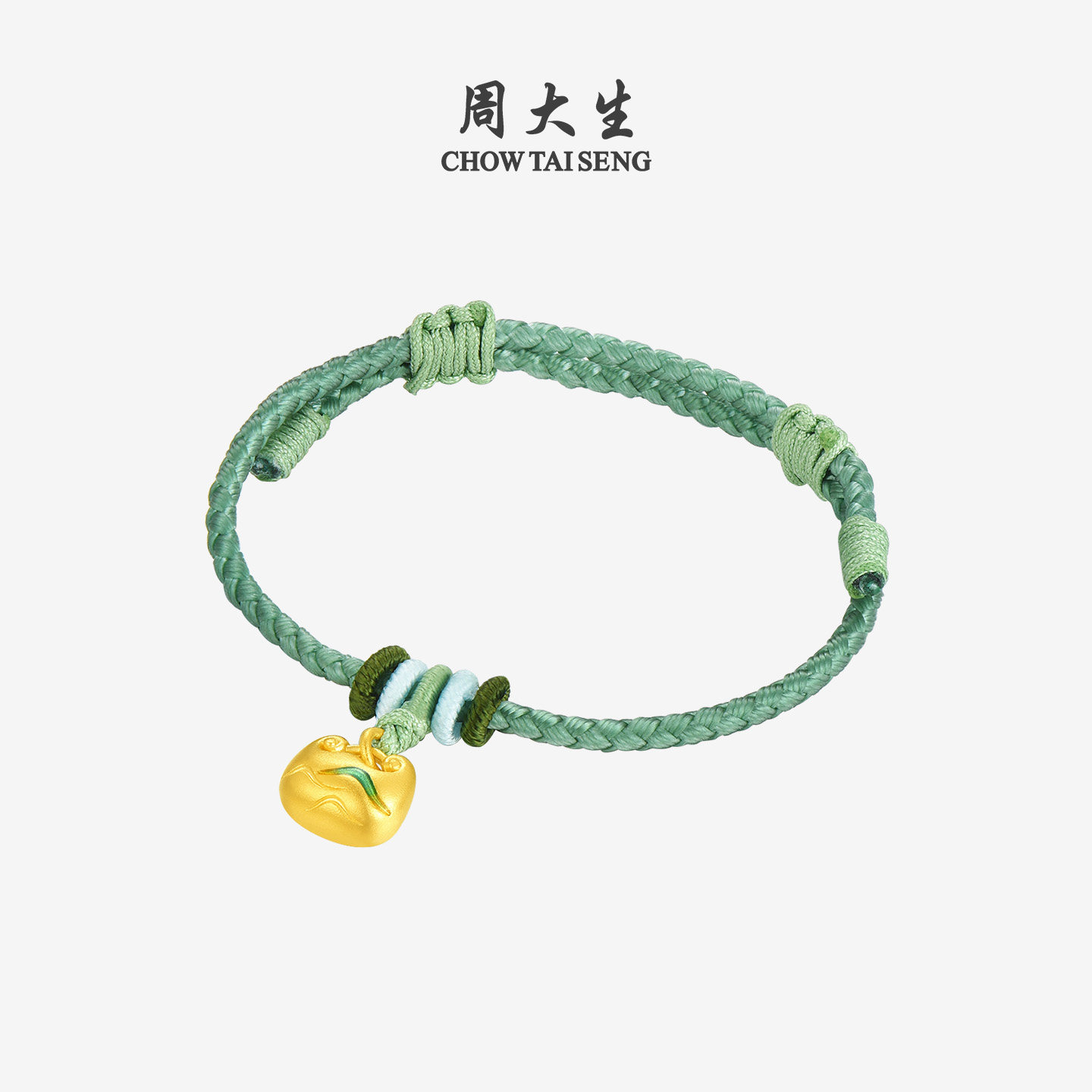 周大生福韵国宝系列|黄金手链女足金珐琅手绳小胖福diy转运珠正品,淘宝优惠券,粉丝福利购,淘宝优惠卷