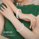 Zhou Dasheng Hetian white jade bracelet for women
