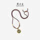 Chow Tai Sang Gold Necklace Men's Football Gold Hard Gold Mountain Ghost Money Couple Cool Black Set Chain New Year Gift for Boyfriend