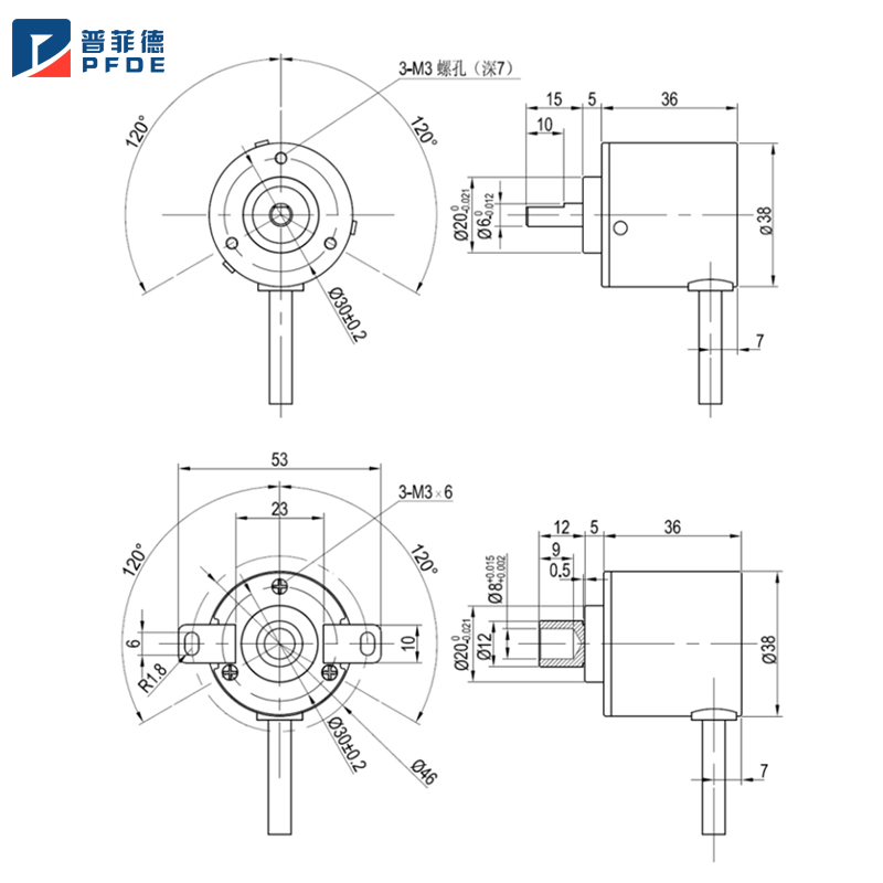 全新旋转编码器TRD-2T1000BF 2T360V 2T1024A 2T2000B AB VH 脉冲 - 图1