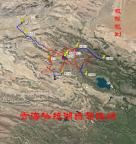 Qinghai Halahu Self Driving Route Through Travel Navigation Map Obi Trails