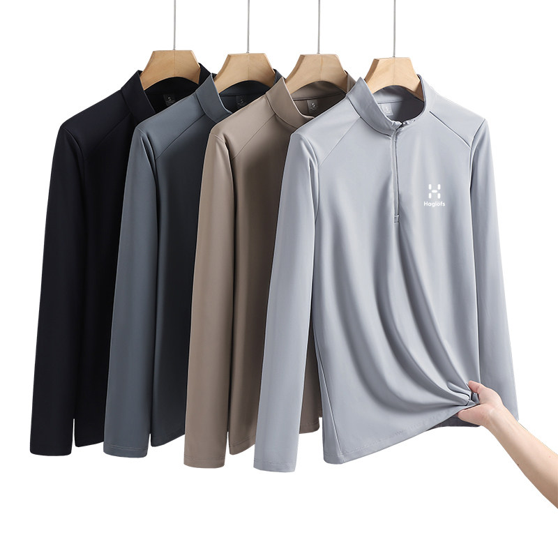 HAGLOFS火柴棍运动卫衣男女秋冬季半拉链加绒保暖休闲T恤户外上衣,淘宝优惠券,粉丝福利购,淘宝优惠卷
