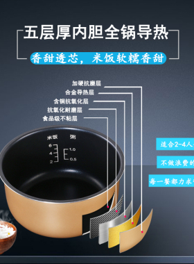 适用于九阳电饭煲内胆3L3升