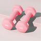 Dynamic point plastic dipped frosted hexagonal dumbbells for home arm training