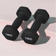 Dynamic point plastic dipped frosted hexagonal dumbbells for home arm training