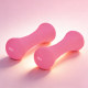 Dynamic point plastic-impregnated cast iron bone dumbbells for home arm training