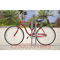 Bike parking rack bike parking rack Creative parking rack high-end outlet parking rack lock frame