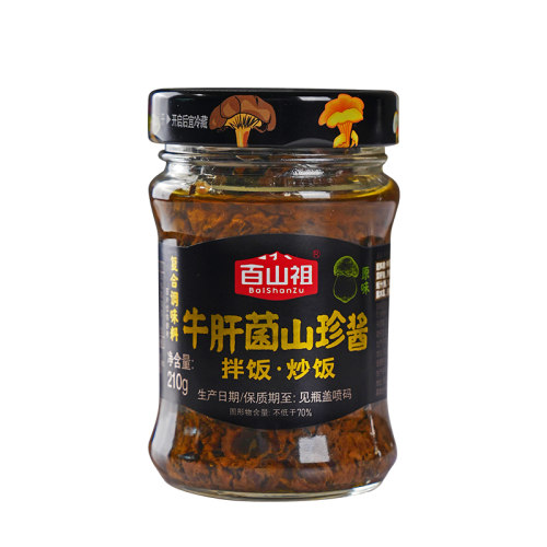 百山祖香菇酱牛肝菌酱拌饭拌面酱菌菇蘑菇酱下饭菜原味不辣蔬菜酱 - 图3