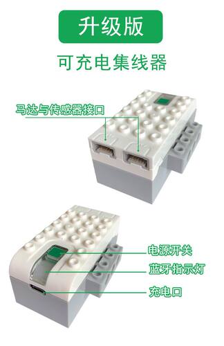特价兼容某高wedo2.0马达小颗粒益智拼装编程玩具45300机器人现货 - 图2