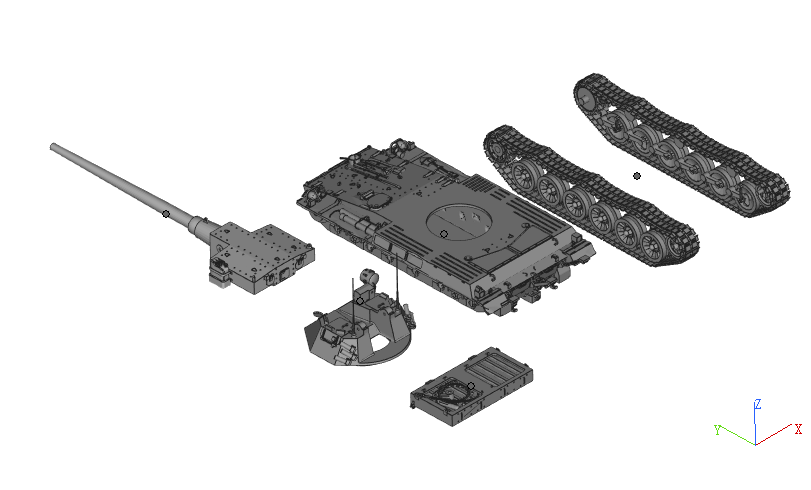 1/72 1/144 1/48 1/64 CHAR FUTUR 4 FRENCE TANK坦克树脂模型-图0