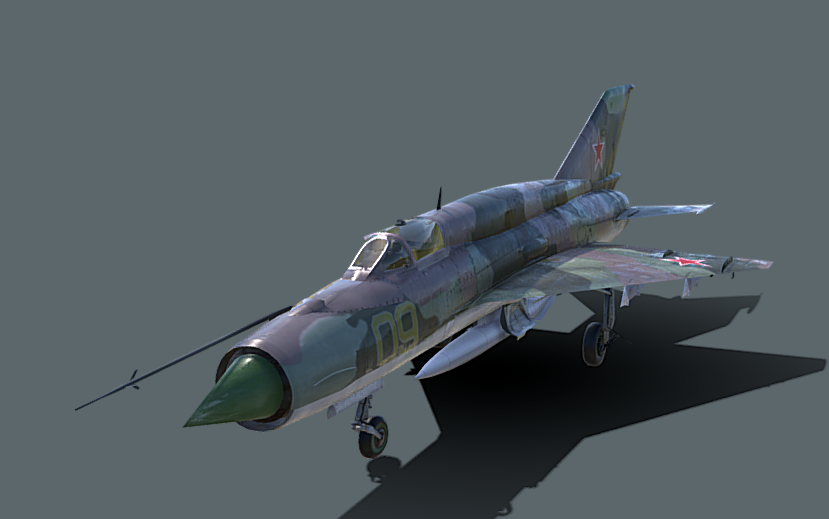 1/72 1/48 1/35 1/18 1/64 MiG-21SMT魚床-K模型打印树脂电子图纸-图1