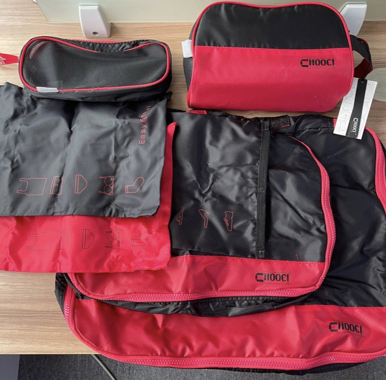 CHOOCI旅行收纳袋七件套装衣物内衣整理袋旅游分类收纳包旅行袋子,淘宝优惠券,粉丝福利购,淘宝优惠卷