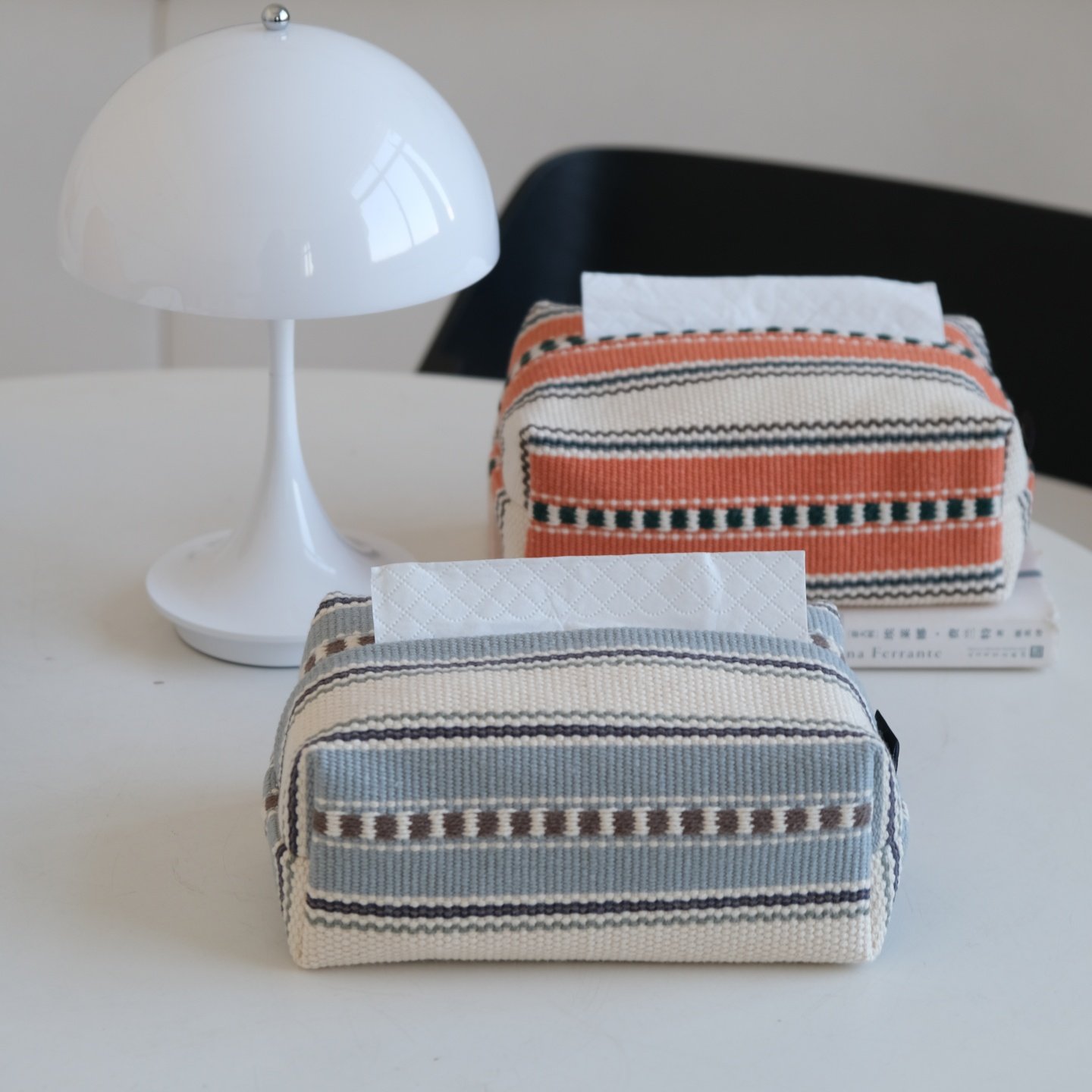 重工高级感纸巾盒中古风红色复古包豪斯纸巾袋桌面抽纸收纳ins风,淘宝优惠券,粉丝福利购,淘宝优惠卷