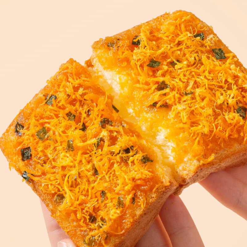 豪士咸蛋黄肉松吐司三明治海苔夹心口袋面包早餐整箱408g,淘宝优惠券,粉丝福利购,淘宝优惠卷